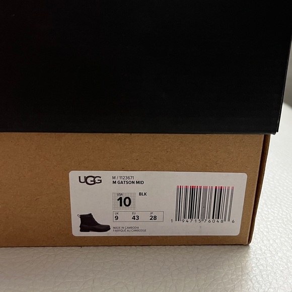 NWB - UGG Men's Gatson Mid Lace Up Boots - EU 43/US 10 - Picture 12 of 13